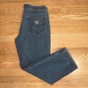 Carhartt Denim Jeans Men’s 38x32 Blue Relaxed Fit Pants Workwear 101483-968